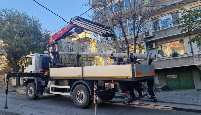 Шумен - улица "Ген. Столетов" - временна организация на движението 