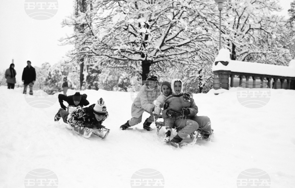 Снежна София през 1988 година
