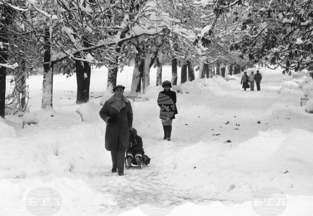 Снежна София през 1988 година