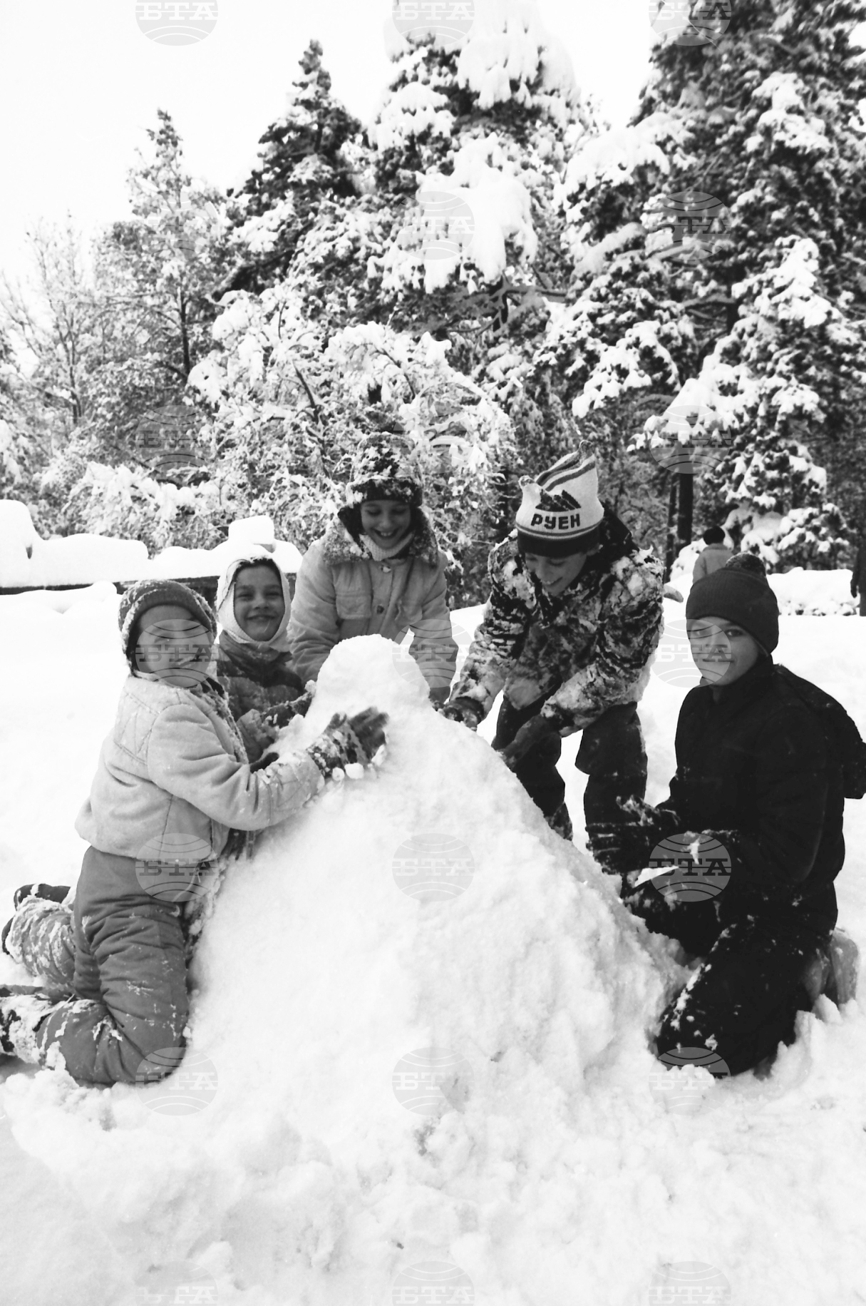 Снежна София през 1988 година