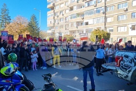 Търговище - протест - загинал моторист