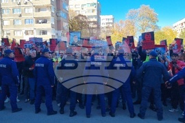 Търговище - протест - загинал моторист