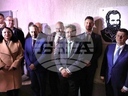 Сърбия - Белград - паметна плоча на Любен Каравелов - откриване