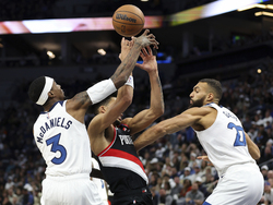 Trail Blazers Timberwolves Basketball