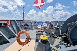 Ден 27 - Антарктида - Св. св. Кирил и Методий - НИК 421 - военен кораб - тържествено кръщение на екватора