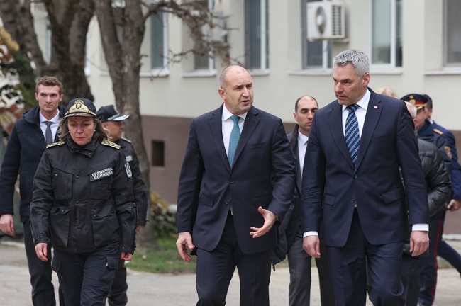 Подобрихме значително организацията на охраната по границата, заяви президентът Румен Радев пред австрийския канцлер Карл Нехамер