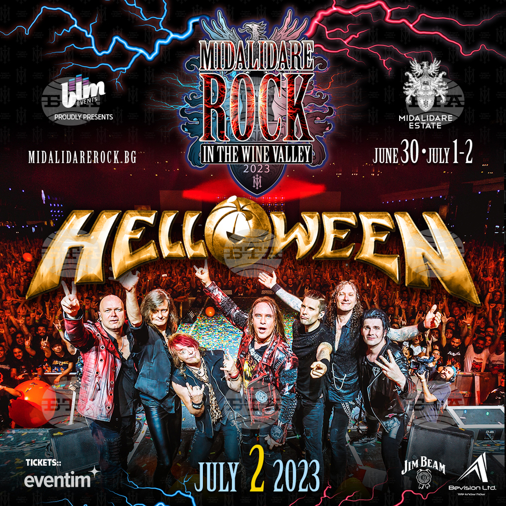 Рок легендите "Helloween" закриват тазгодишното издание на "Midalidare Rock In The Wine Valley" 2023