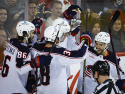 Blue Jackets Flames Hockey