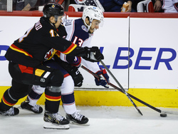 Blue Jackets Flames Hockey