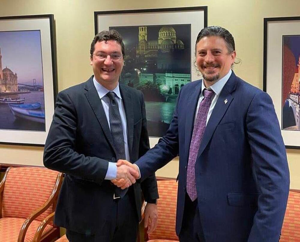 Министър Крум Зарков се срещна с координатора на САЩ в борбата с глобалната корупция Ричард Нефю