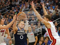 Heat Timberwolves Basketball
