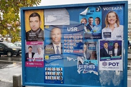 Румъния - предизборни плакати