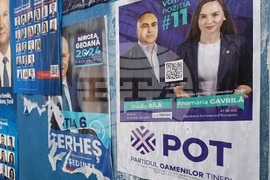 Румъния - предизборни плакати