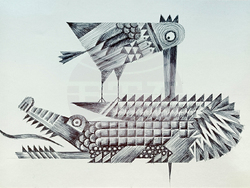 Творба на Стоян Дечев. Снимка: Галерия „Сердика“