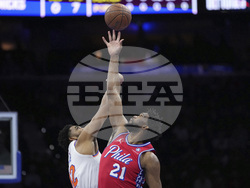 Knicks 76ers Basketball