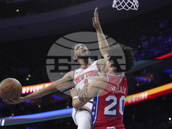 Knicks 76ers Basketball