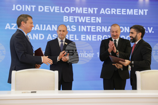 President Radev Confers with Azerbaijani President Aliyev