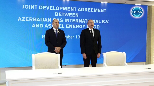 Президентът Радев се срещна с президента на Азербайджан Илхам Алиев