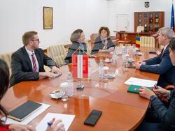 Румъния - Букурещ  - Каталин Предою - посланичка на Австрия - Ула Краус-Нусбаумер