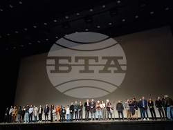 Екипът на филма „Стадото“ на „Киномания“, снимка – Даниел Димитров/БТА