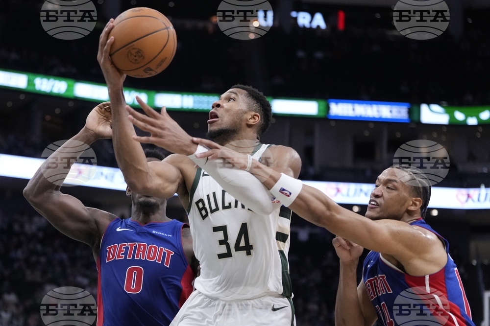 Янис Адетокунбо вкара 59 точки за победата на Милуоки над Детройт, ЛеБрон Джеймс с трети пореден "трипъл-дабъл" за Лос Анджелис Лейкърс