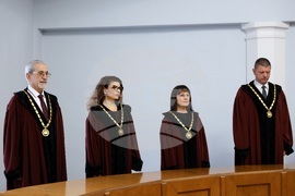 Конституционен съд - церемонията по полагане на клетва от новоизбраните и новоназначените конституционни съдии