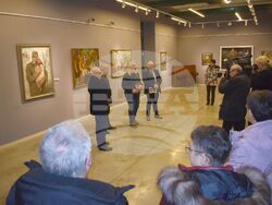 Снимка: Община Разград - Председателят на Общински съвет-Разград Стоян Ненчев и заместник-кметът Добрин Добрев присъстваха на откриването на изложба под надслов „145 години след войната” в ХГ”Проф. Илия Петров”. 