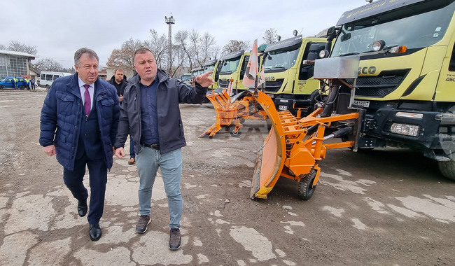 Шумен - кмет - снегопочистваща техника - инспекция