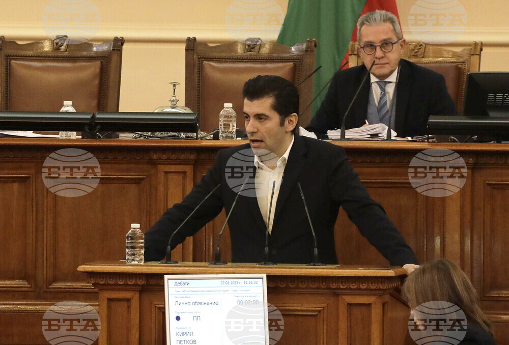 Парламент - заседание - Кирил Петков