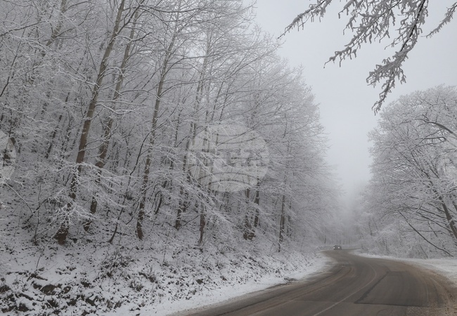 Пожарникари помогнаха на жена да изтеглят автомобила ѝ от заледен път в Твърдица