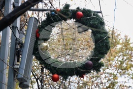 Бургас - коледна украса - подготовка