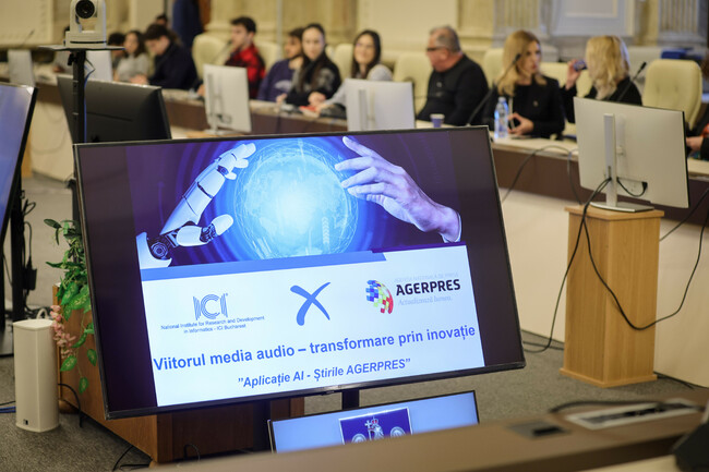 Новините на румънската информационна агенция Аджерпрес вече се разпространяват от приложение, използващо изкуствен интелект
