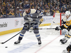 CORRECTION Penguins Blue Jackets Hockey