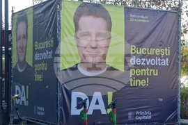 Румъния - Никушор Дан - предизборни плакати