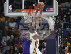Lakers Pelicans Basketball