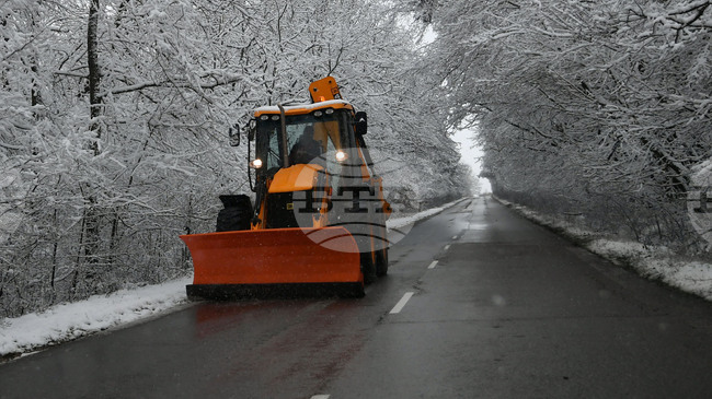 Над 515 снегорина обработват републиканските пътища при засилващия се снеговалеж, няма затворени участъци 