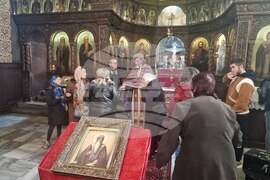 Търговище - храм „Св. Йоан Рилски“ - неделна служба