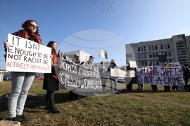 Село Бусманци - „Солидарност с мигрантите - България“ - протест