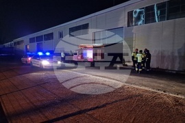 Сграда - паднало скеле - инцидент