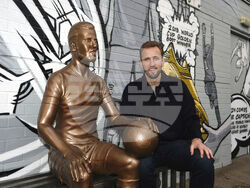 Britain Soccer Harry Kane Statue