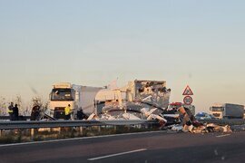 Свиленград - автомагистрала “Марица” - камиони - катастрофа