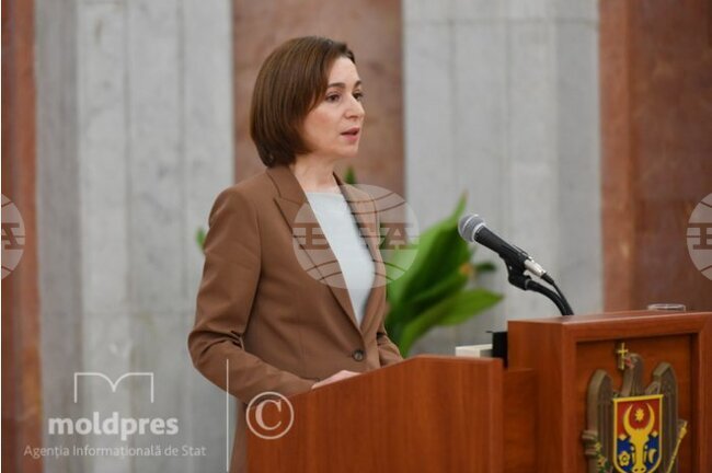 МОЛДПРЕС: Президентът на Молдова отправи послание по случай 1000 дни от началото на войната в Украйна