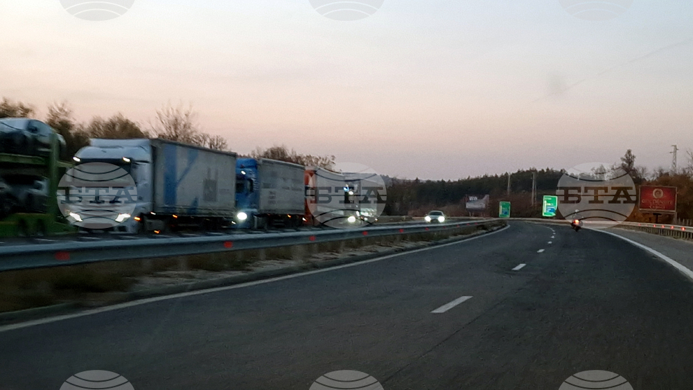 Автомагистрала „Марица” - камиони - опашка