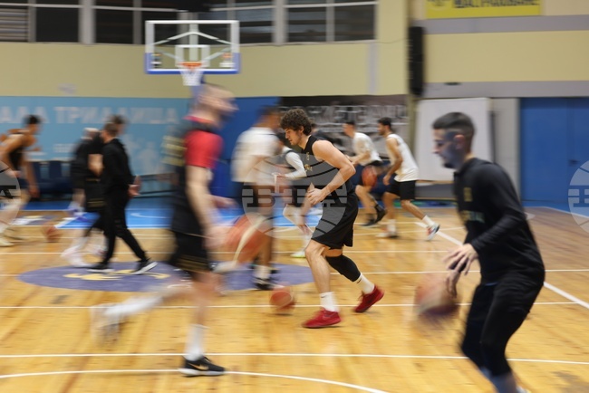 Баскетбол - национален отбор - тренировка