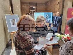 Премиерата на „Десет велики българолюбци“ бе тази вечер в Националната библиотека „Св. св. Кирил и Методий". Снимка: Гергана Николова / БТА