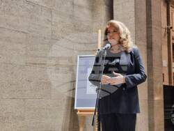 Премиерата на „Десет велики българолюбци“ бе тази вечер в Националната библиотека „Св. св. Кирил и Методий". Снимка: Гергана Николова / БТА