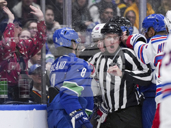 APTOPIX Rangers Canucks Hockey