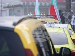 Бургас - таксиметрови шофьори - протест