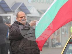 Бургас - таксиметрови шофьори - протест