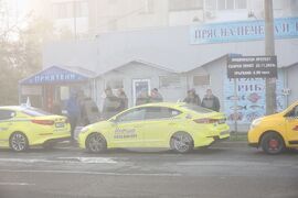 Бургас - таксиметрови шофьори - протест